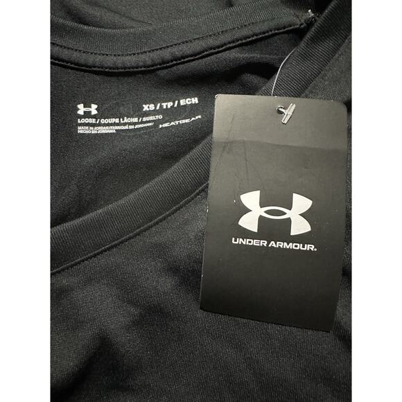 Under Armour Women's Tech 55V V-Neck Active Short Sleeve T-Shirt Black Size XS - Picture 5 of 5